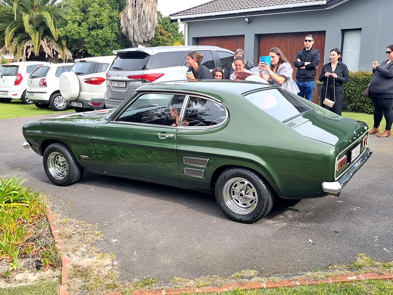 Ford Capri Matric Dance car hire in Cape Town Ford Capri Matric Dance car hire in Cape Town
